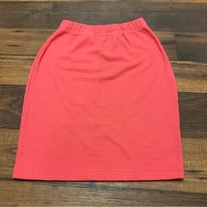 Milano Design Group Pencil Skirt Women’s Size S Coral Knee Lenght Stretch